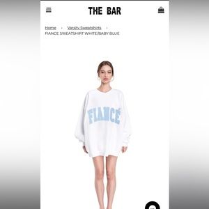 The Bar Limited Edition Fiance Varsity Sweatshirt XL